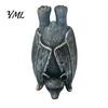 Waterproof Statue Halloween Bat Figurine, Resin Hanging Sculpture, Gothic Upside Garden Fence Accessory Down for Outdoor Tree Yard Decor Scary