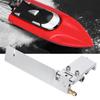 Ship Model Aluminium Alloy Suction Water Rudder RC Boat Semiimmersed Boat 95mm Silver