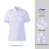 Li-Ning Fashionable Versatile Solid Color Sports Polo Shirt Women tops White APLW518-1