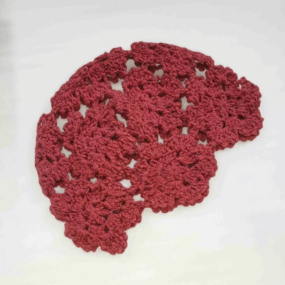 Casual Knitted Hat Flowers Skullies Hat Breathable Beret Cap  Women