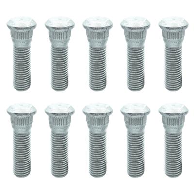 10 Peças Prisioneiros de Roda Porcas de Roda Parafusos de Roda Estendidos para Pneu Parafuso de Cubo de Roda 48mm de Comprimento & 12mmx1.5 Estendido Serrilhado