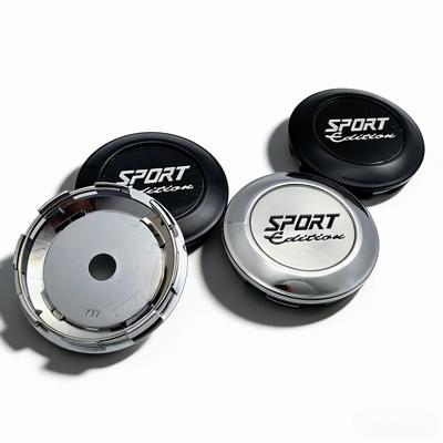 4pcs 77MM Clips 72MM Sport Edition Logo Badge Emblem Car Wheel Center Caps Rim Hubcaps Dust Cover Wheels Hub Cap Car Accessories