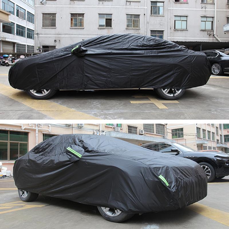 Funda de Coche Impermeable para Todo Clima para SUV/Sedán Diseño con Cremallera S-XXL YM-YXL Estacionamiento Exterior Cubierta Completa Lluvia para Sol UV Pro