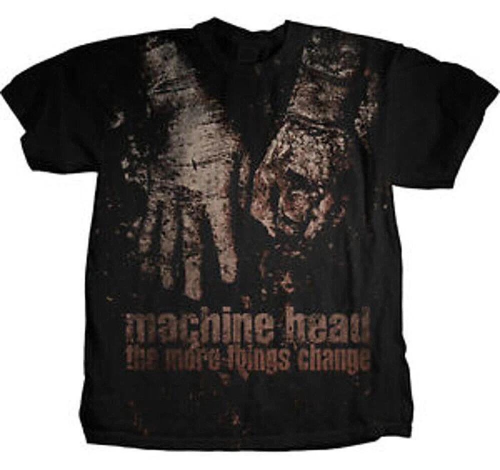MACHINE HEAD cd обложка THE MORE THINGS CHANGE Официальная РУБАШКА МАЛЕНЬКАЯ Новая ВЫПУЩЕНО из печати пепел XL