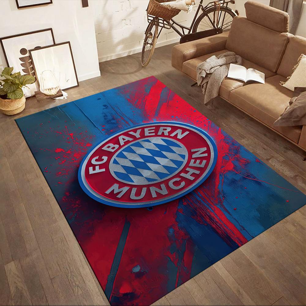 Bayern Munich Carpet Perfect for Study room Bedrooms Playrooms Dining Room Anti-slip Rug Decorate Offices Best for Christmas