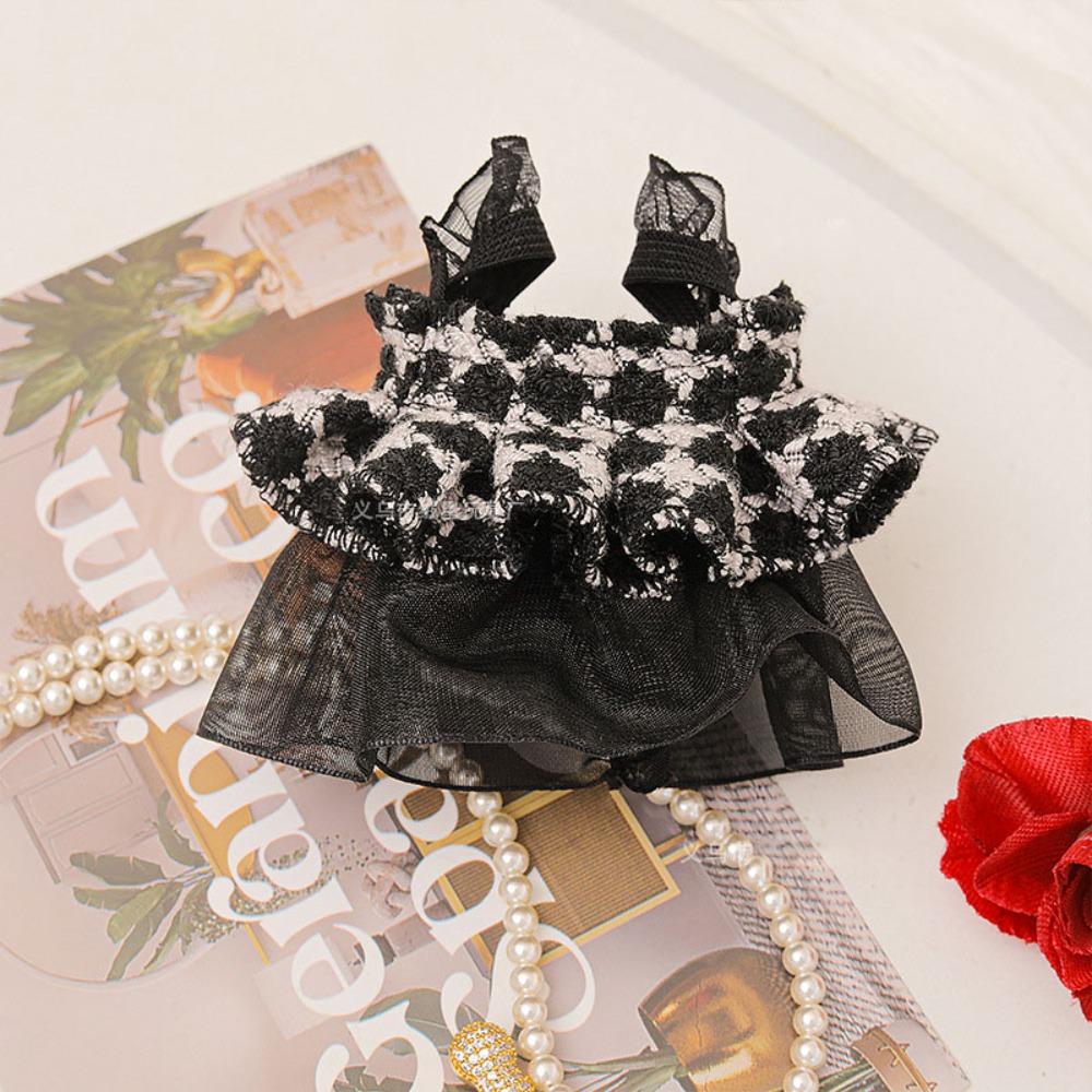 

Милые модные платья юбка DIY платья для плюшевых кукол для EXO Idol 10~15 см хлопковых кукол чёрный