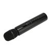 Bluetooth Handheld Microphone Noise Reduction Stereo Wireless Karaoke Mic with Recording for Smartphone PC Black