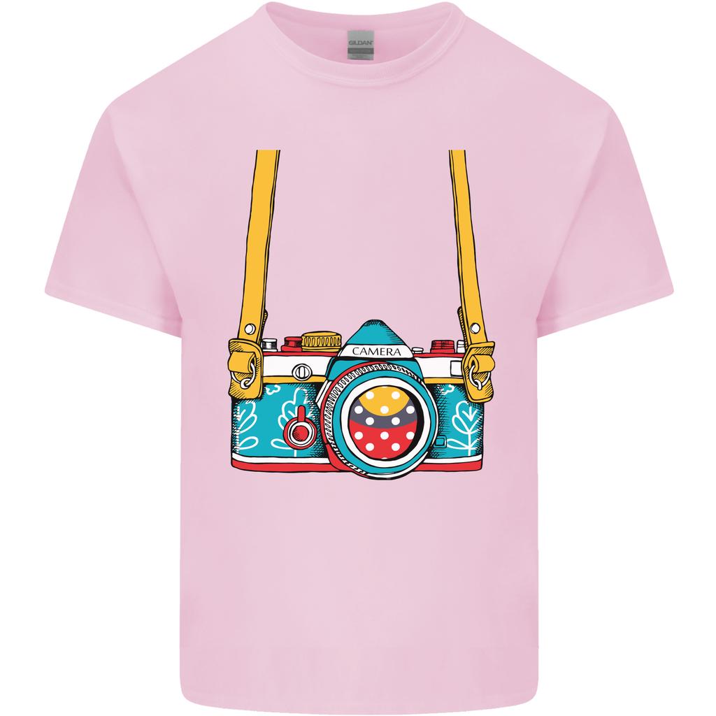 Photography Camera Around Neck Unisexs Light Cotton TShirt