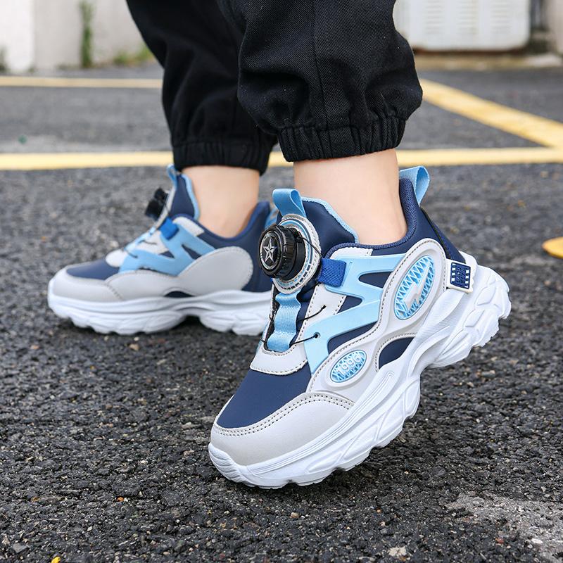 Children's Boys Running Shoes Lightweight Breathable Sports Sneakers for School Fashion Casual Walking Anti-Slip