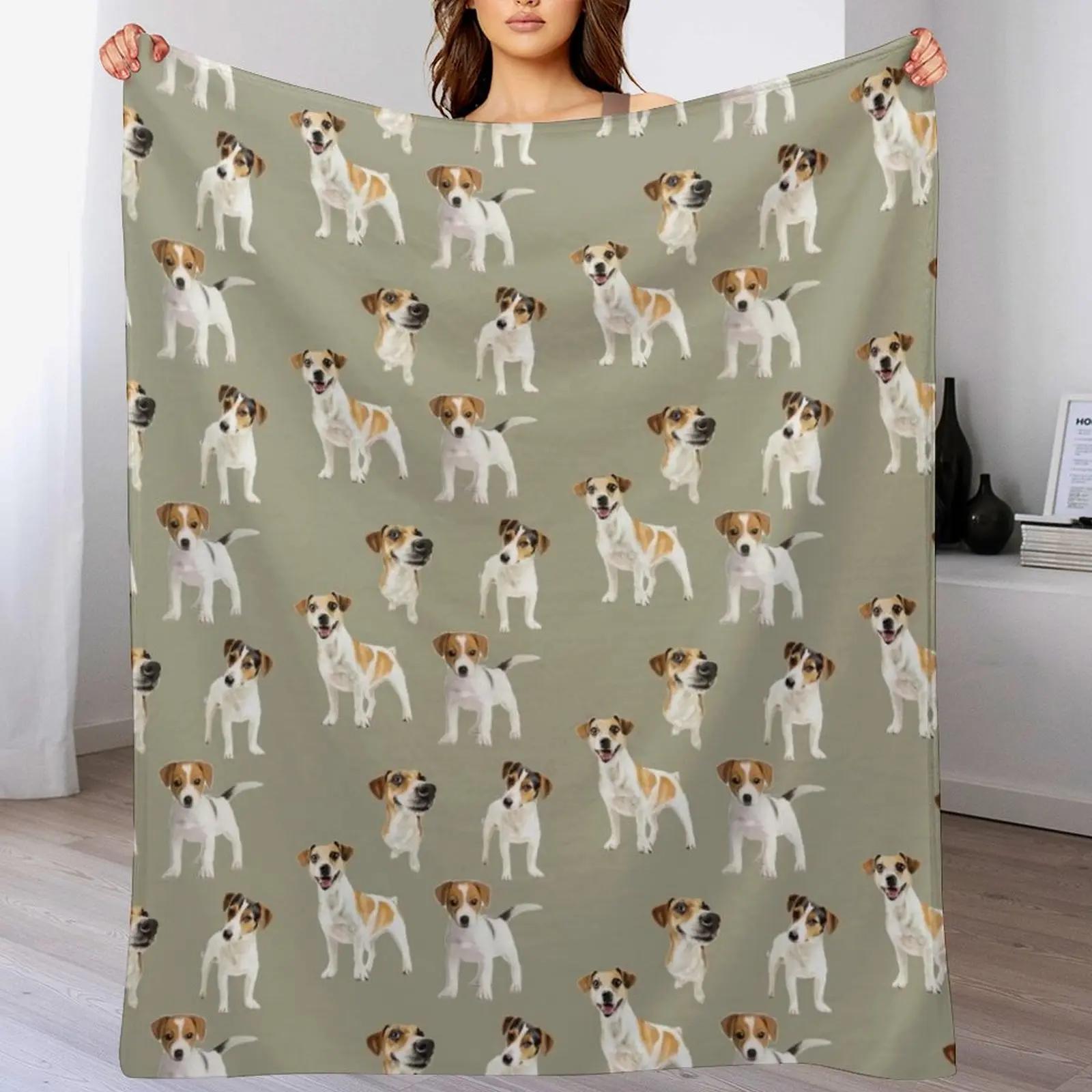 

Jack Russell Terrier dogs Throw Blanket Air Conditioner Soft Blanket for Office Home 102x76cm(40x30in)