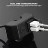 2 Usb Port Motorcycle Handlebar Charger 12V To 5V 3A Fast Charging Adapter Power Supply Socket for Phone Motorcycle Accessories