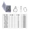 Universal 100PCS Hose Clamp With Tool Plier Set 10 Kinds Of Single Ear Clamp Hose Clamp Stainless Steel Clamp Pliers Ear Clamp Pincer