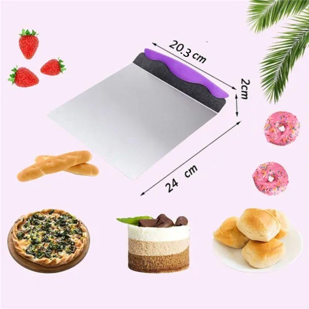 Stainless Steel Square Cake Lifter Rust-proof Cake Moving Shovel Pizza Transfer Shovel Kitchen