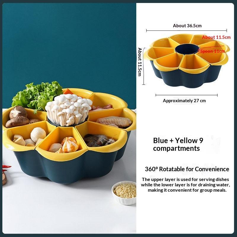 Multifunctional  Pot Serving Tray With Detachable Grids For Home  Pot Gatherings Kitchen Food Prep