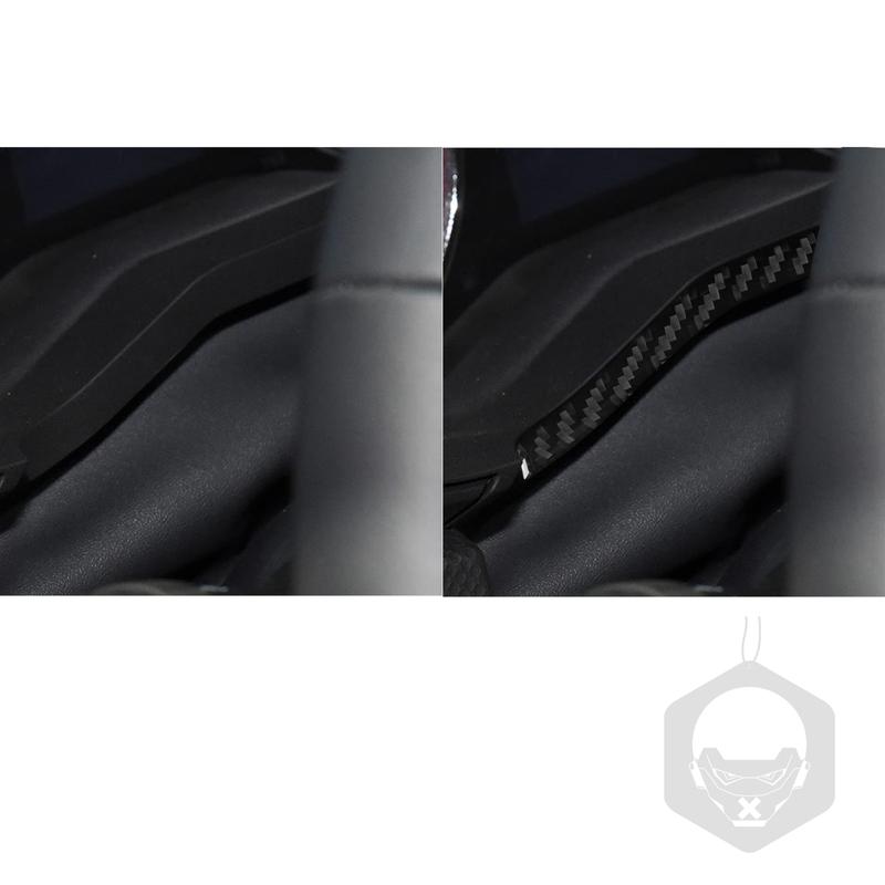 Real Carbon Fiber Car Accessories Steering Wheel Trim Cover Soft Sticker For Subaru Forester SK 2024