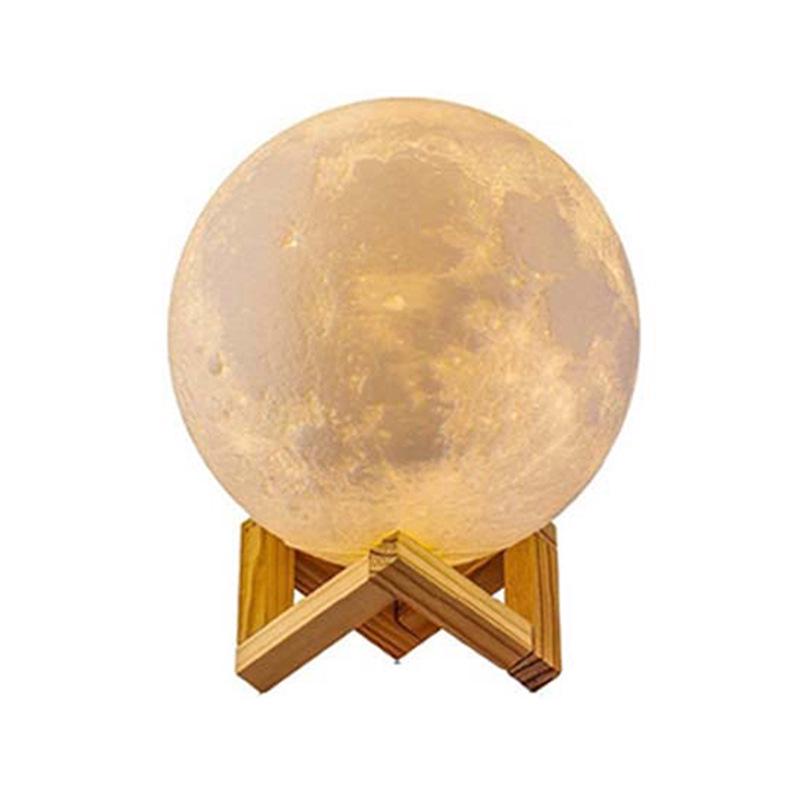 LED Moon Lamp - Touch-Activated Starry Sky Atmosphere Lamp for Bedside or Decor