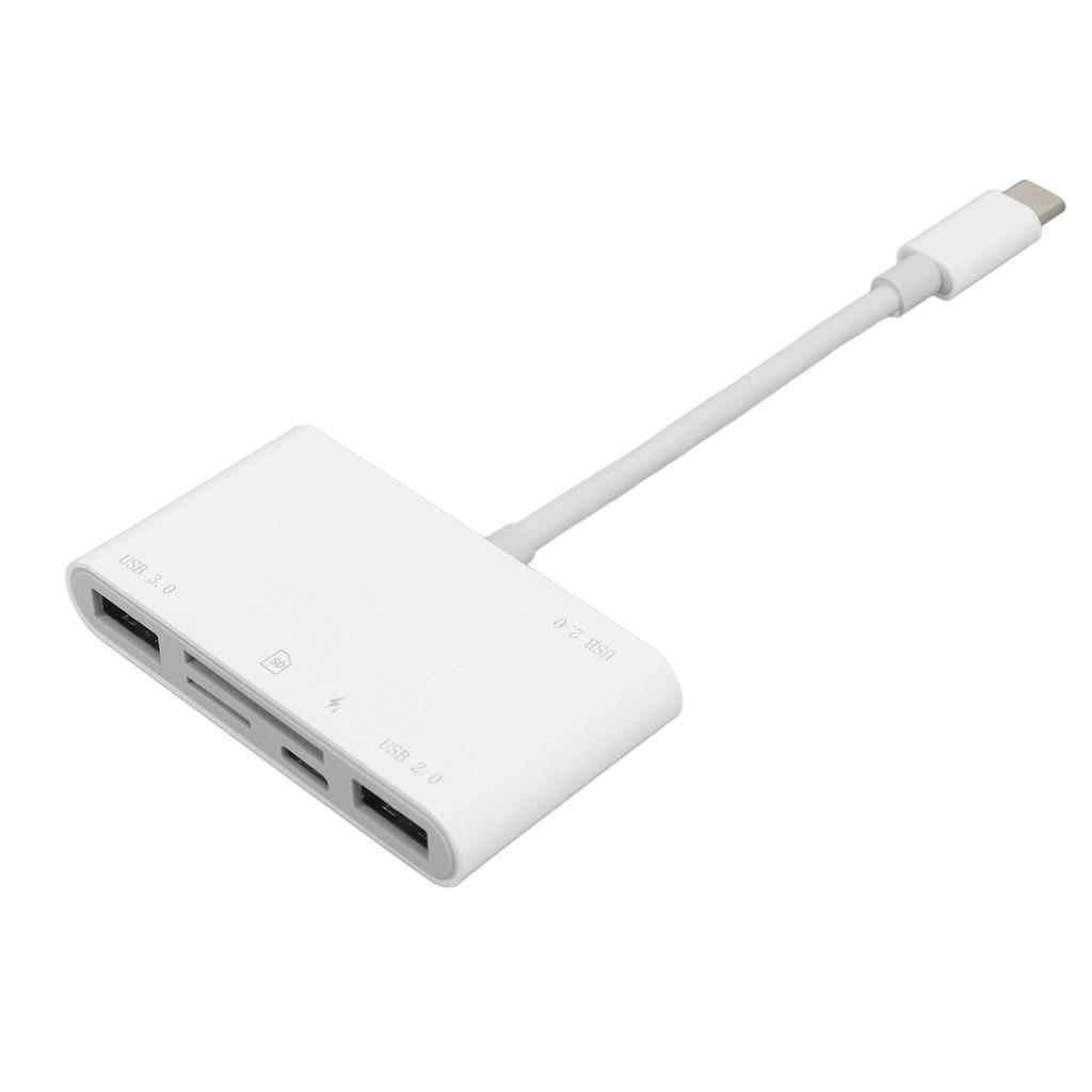 6 in 1 Memory Card Reader Plug and Play High Speed USB C Smart Camera Storage Card Adapter for Phones Laptop Computers