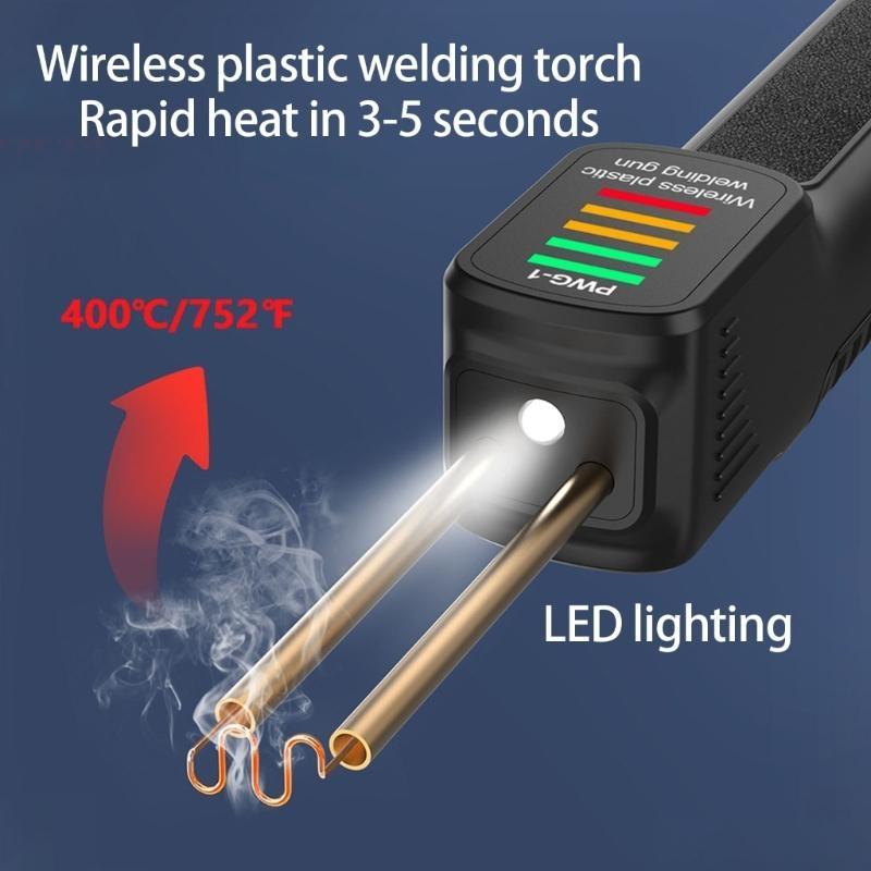 Cordless Plastic Welder Plastic Welding Rechargeable Plastic Welder Guns with 2000Pcs Welding Pin Accessories