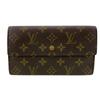 M61215 Monogram Monogram Porte Tresor International Tri-fold Wallet Brown Monogram Used