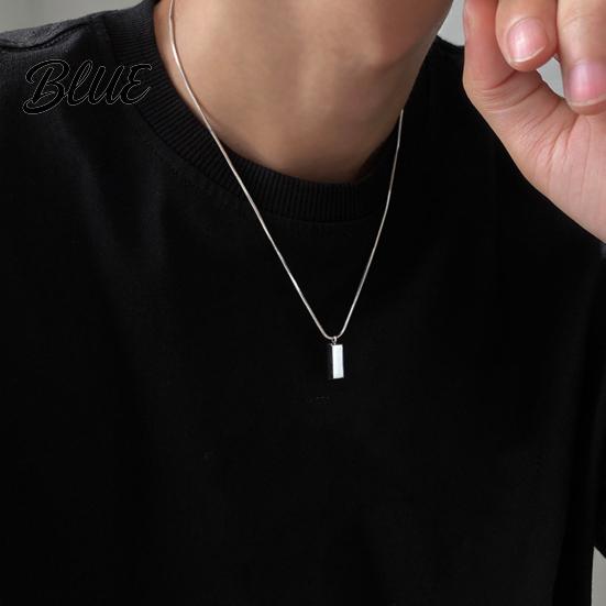 Exquisite Crafted Jewelry Bar Pendant Necklace for Men Geometric Stick