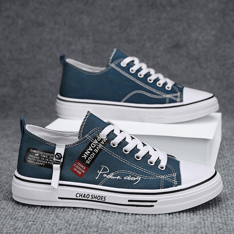 Herren Übergröße Freizeit Canvas Schuhe Sommer Weichsohle Rutschfest Outdoor Walking Schuhe Mode Jugend Sport Board Schuhe Flache Schuhe