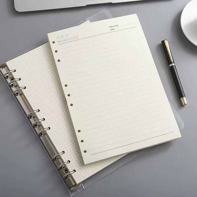 A5 Customizable Loose-Leaf Notebook with Embossed Logo for Business and Office Meetings