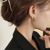 Elegant Gold Metal Hoop Ear Cuffs - High-End Niche Design