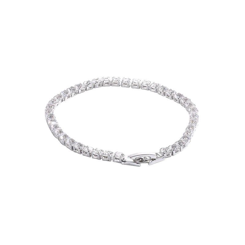 Hot Selling Men's Hip Hop Cuban Chain & 4mm Tennis Bracelet with Full Diamond Inlay