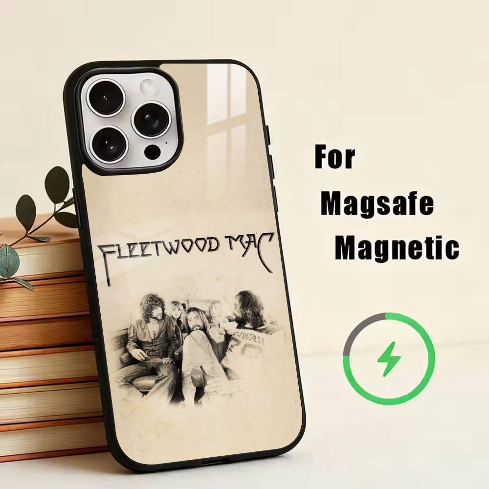 

Band F-Fleetwood M-Mac Phone Case For iPhone17,16,15,14,13,12,11 Plus,Pro Magnetic For Magsafe Wireless Charging iPhone15PRO