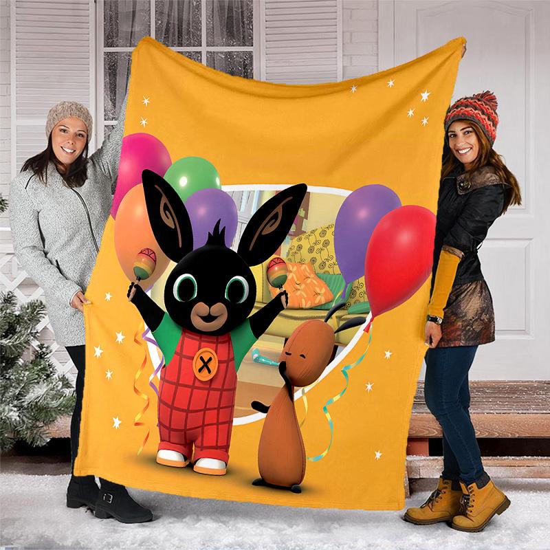 Bing printed throw blanket—lightweight,soft,warm;versatile blanket for all seasons—perfect as &air-conditioning throw,nap blanket
