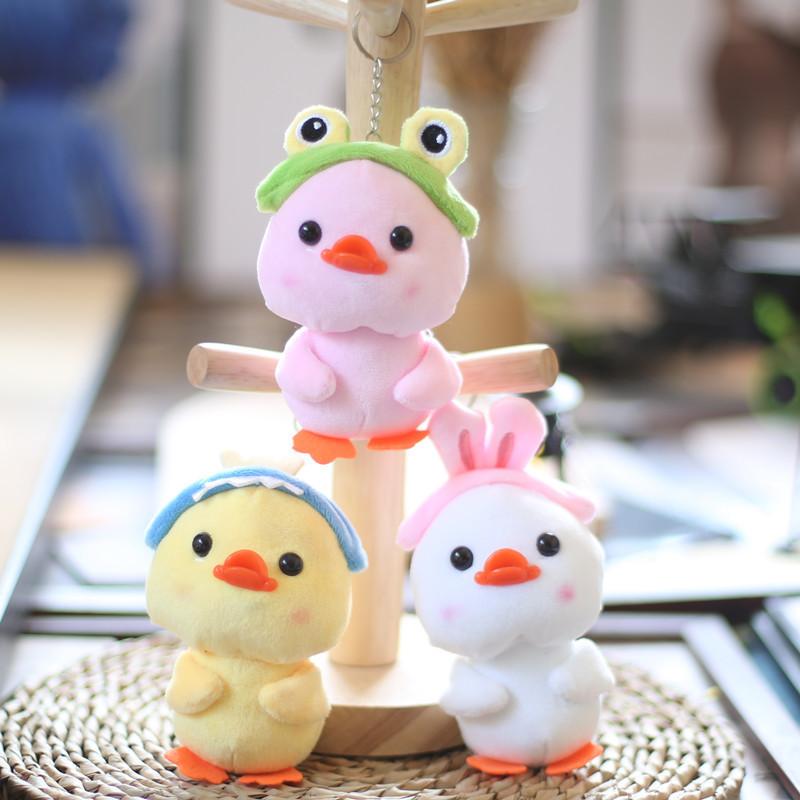 Cute Yellow Duck Plush Keychain With Soft Pp Cotton Filling For Kids And Backpack Decor