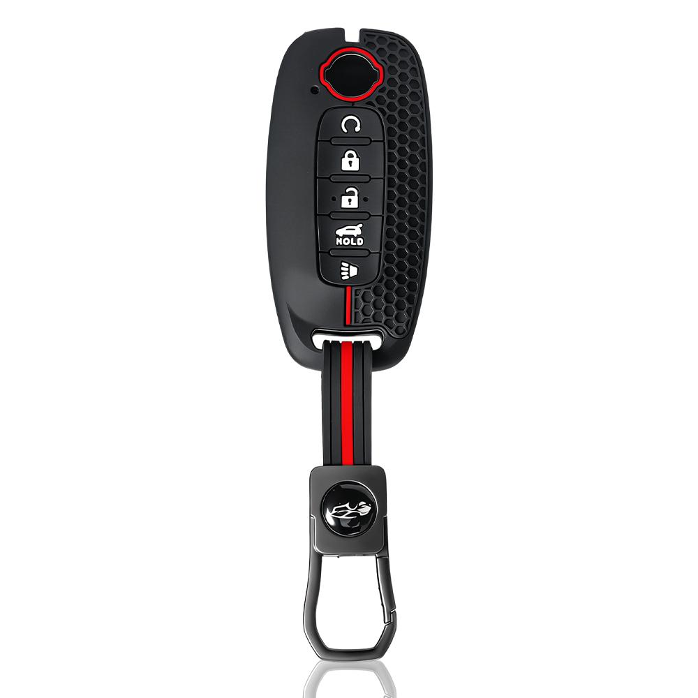 

Keychain For Nissan X-Trail T33 Qashqai J12 Teana Silicone Car Key Case Cover Holder Accessories