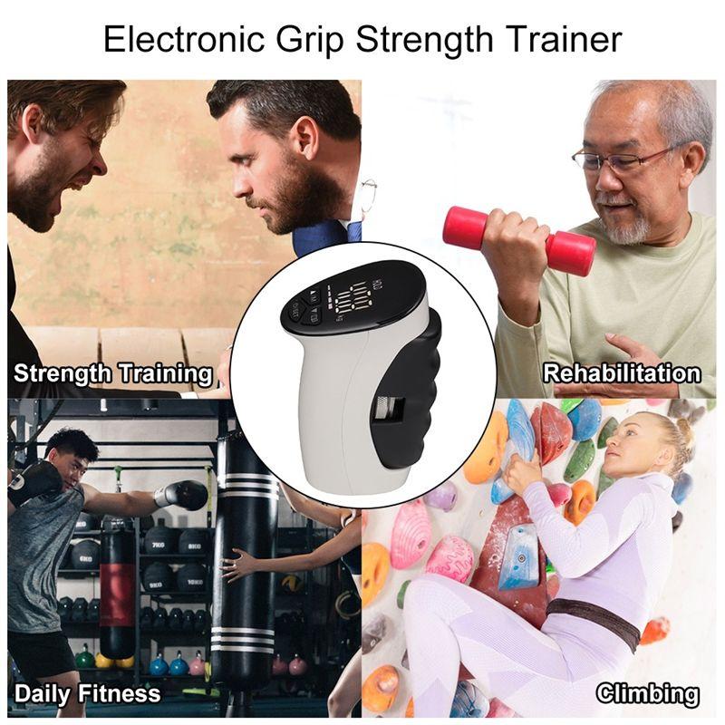 A60zelectronic Grip Power Trainer LED Display Smart Hand Dynamometer Adjustable Electronic Grip Power Excercisermay