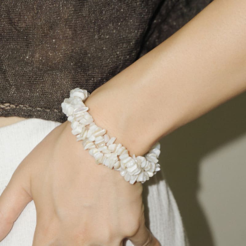 Oat Archive Frosting Bracelet, shell
