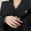 New Hot Brand Vintage Women' Rings Luxury Jewelry For Women Designer Rings Gift Weeding Fashion Pure 925 Silver Lady Party Rings