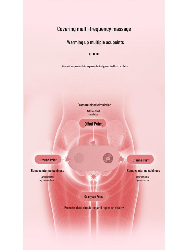 Rechargeable Electric Heating Waist Belt for Menstrual Relief