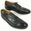 1973/ 70s Vintage FLORSHEIM Imperial Kenmoor Long Wingtip Black Size 10C 26.527.5