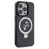 Karl Lagerfeld Klhmp14Xhmrskck Iphone 14Pro Max 6.7 Czarny/Black Hardcase Ring Stand Karl&Choupettte Magsafe