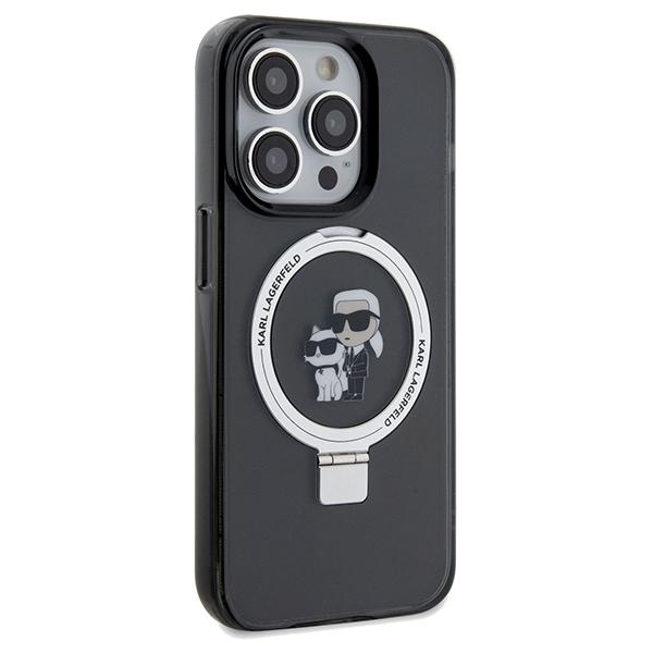 Karl Lagerfeld Klhmp14Xhmrskck Iphone 14Pro Max 6.7 Czarny/Black Hardcase Ring Stand Karl&Choupettte Magsafe