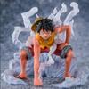 Hot Anime One Piece Figure Second Gear Luffy Super Pitched Battle Scene Pvc Doll Collection Desk Ornament Model Toys Gift