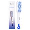 Gleva Self Cleaning Detangling & Styling Brush, Anti Static Massage Comb, Hair Comb for Men & Women, Plastic (White)
