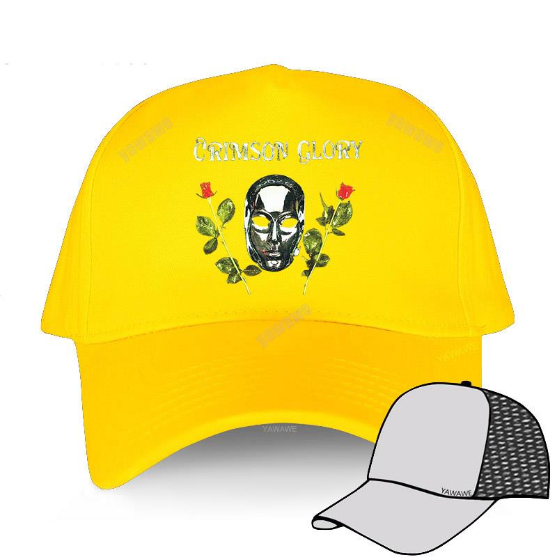 

Гарячі розпродажі бавовняні кепки Фірмова рибальська шапка CRIMSON GLORY FIRST ALBUM PROGRESSIVE HEAVY METAL Funny Design Men Adult Baseball Cap Adjustable