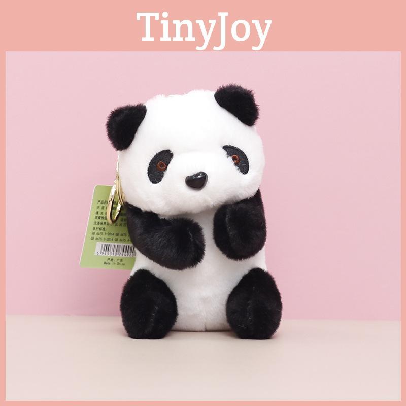 Panda China Plush Toy Cartoon Keychain Bag Decoration Animal Pendant Doll Gift