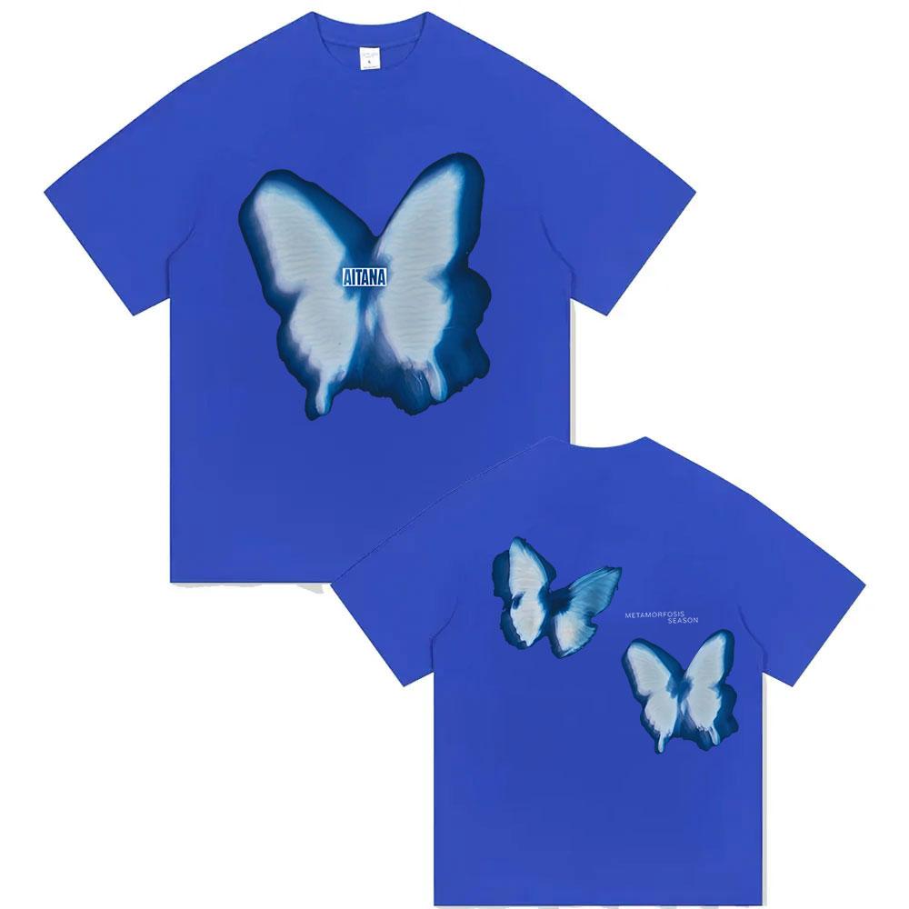 Singer Aitana Metamorfosis Album Tour 2025 Print T Shirts Unisex Womens Summer Fashion Cotton Short Sleeve Tshirt Fans Streetwear