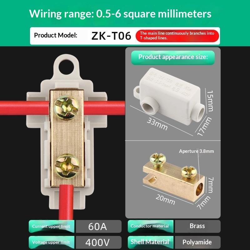 High Power Wire Connector Junction Box Quick Splice Electrical Cable Terminal Block For Home Wiring