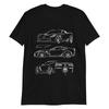 2015 Vette C7 Z06 Coupe Custom Outline Art Short-Sleeve Unisex T-Shirt
