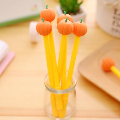 Cross Border Halloween Pumpkin Shape Cute Gel Pen Student Stationery Prize Gift Halloween Gift School  Kawaii School Supplies