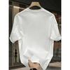 European Sizes Heavy Pure  Trendy Brand Printed Short-sleeved T-shirt Men's Summer New Casual Large-size Loose Versatile Top