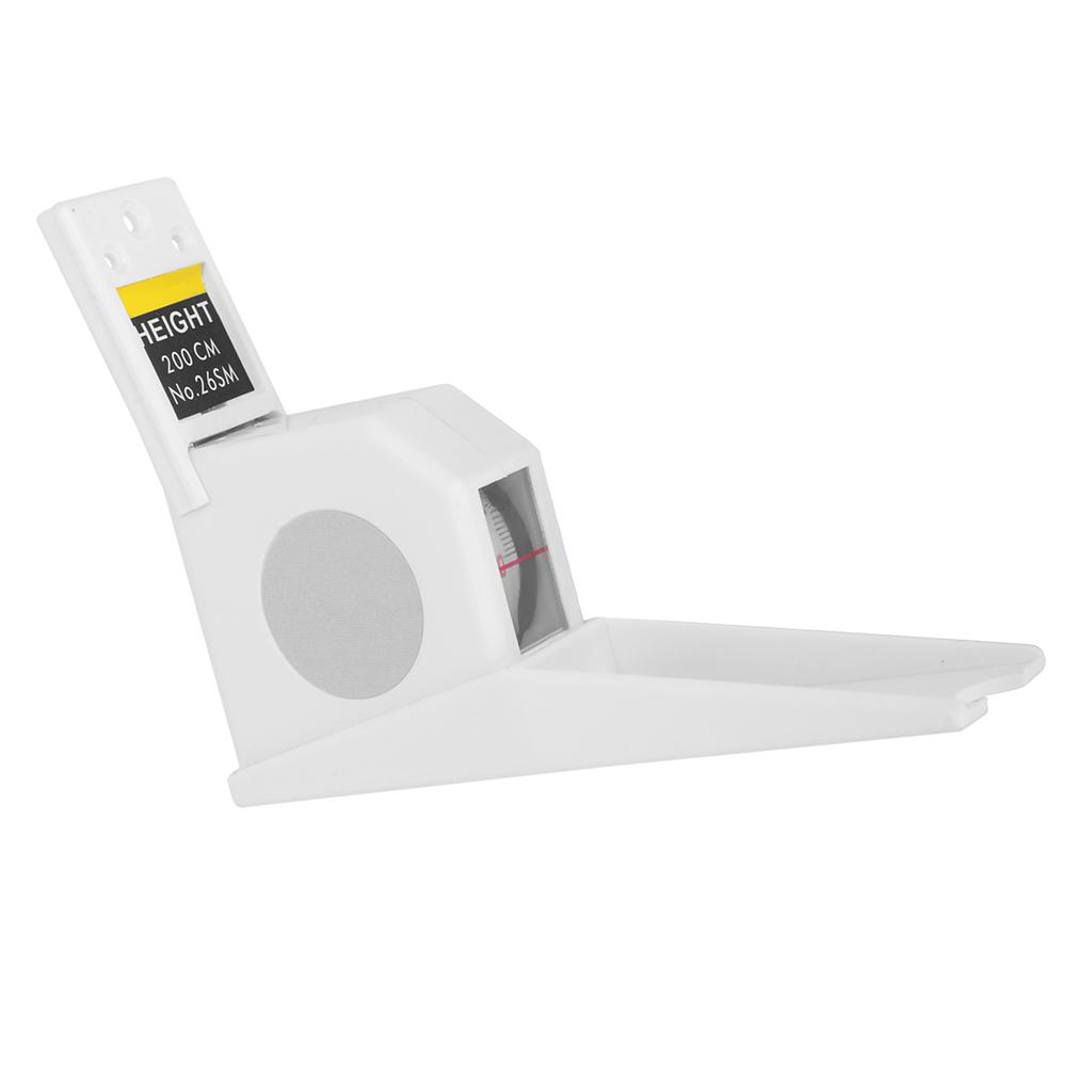 2 Meters Height Stature Meter Retractable Measuring Tape Ruler Metal Measuring Tool (White)
