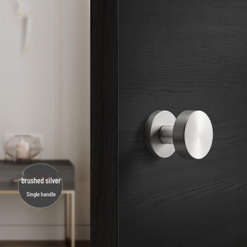 Versteckter Minimalistischer Weißer Runder Türgriff für Schlafzimmer